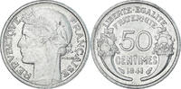 Frankreich 50 Centimes Münze, Morlon, Paris, VZ, Aluminium, KM:894.1a -