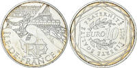 Frankreich 10 Euro Paris, Ile De France, VZ+, Silber, KM:1739 -
