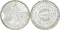 Frankreich 10 Euro Paris, Semeuse, VZ+, Silber, KM:1580 -