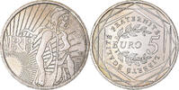 Frankreich 5 Euro Semeuse, VZ, Silber, KM:1534 -