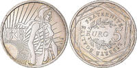Frankreich 5 Euro Semeuse, VZ, Silber, KM:1534 -