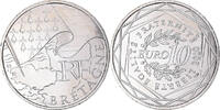 Frankreich 10 Euro Bretagne, VZ+, Silber -