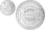 Frankreich 10 Euro Lorraine, UNZ+, Silber -
