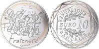 Frankreich 10 Euro Monnaie de Paris, Sempé Fraternité Été, UNZ+ -
