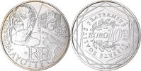 Frankreich 10 Euro Mayotte, UNZ, Silber -