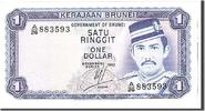BRUNEI 1 Ringgit Geldschein, Undated, KM:6c, UNZ -