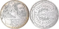 Frankreich 10 Euro Picardie, UNZ, Silber -