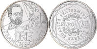 Frankreich 10 Euro Franche-Comté, UNZ, Silber -