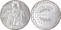 Frankreich 10 Euro Hercule, UNZ, Silber -