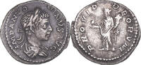 Denarius Münze, Elagabalus, Rome, VZ+, Silber, Cohen:242 -