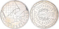 Frankreich 10 Euro Paris, Bretagne, VZ+, Silber -