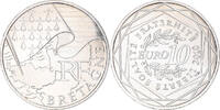 Frankreich 10 Euro Paris, Bretagne, VZ+, Silber -