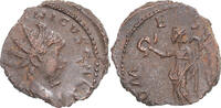 Antoninianus Münze, Tetricus II, Gaul, S+, Billon, RIC:224 -