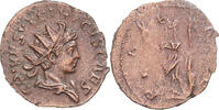 Antoninianus Münze, Tetricus II, Gaul, SS+, Billon, RIC:248 -