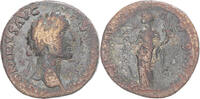 Sesterz Münze, Antoninus Pius, Rome, SGE+, Bronze -