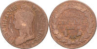 Frankreich 5 Centimes Münze, Dupré, Metz, S, Bronze, Gadoury:126 -