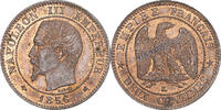 Frankreich 2 Centimes Münze, Napoleon III, Bordeaux, SS, Bronze -