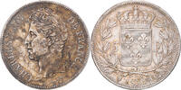 Frankreich 5 Francs Münze, Charles X, Perpignan, SS, Silber -