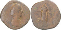 Sesterz Münze, Diva Faustina I, Rome, SGE, Bronze, RIC:1124 -