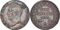 Monaco 5 Centimes Münze, Honore V, S, Kupfer, Gadoury:MC102 -