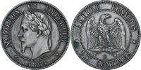 Frankreich 10 Centimes Münze, Napoleon III, Strasbourg, SS+, Bronze -
