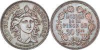 Frankreich Module de 20 Centimes Münze, Concours de Leclerc, Paris, VZ -