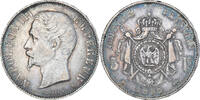 Frankreich 5 Francs Münze, Napoleon III, Paris, S+, Silber, Gadoury:734 -