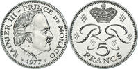 Monaco 5 Francs Münze, Rainier III, UNZ, Cupronickel -