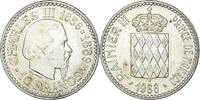 Monaco 10 Francs Münze, Rainier III, Charles III, VZ, Silber -