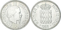 Monaco 10 Francs Münze, Rainier III, Charles III, VZ, Silber -