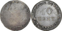 Frankreich 10 Cents Fabrique Du Vast, Fontenilliat, S+, Kupfer -