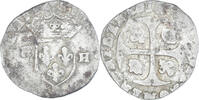Frankreich Douzain aux deux H Münze, Henri IV -