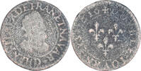Frankreich Double Tournois Münze, Henri IV, Lyon, SGE, Kupfer -