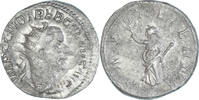 Antoninianus Münze, Trebonianus Gallus, Mediolanum, S+, Billon -