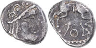 Denier à la tête casquée Münze, Aedui, Unpublished, SS -