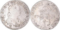 Frankreich 1/2 ECU, 44 Sols Münze, Louis XV, Strasbourg, réformé, S -