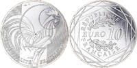 Frankreich 10 Euro Coq, Paris, UNZ, Silber -