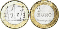 Slowenien 3 Euro Révolte paysanne de Tolmin, VZ, Bi-Metallic -