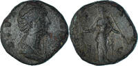 Sesterz Münze, Diva Faustina I, Rome, S+, Bronze, RIC:1124 -