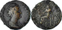 Sesterz Münze, Diva Faustina I, Rome, S+, Bronze, RIC:1103b -