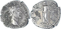Denarius Münze, Antoninus Pius, Rome, SS, Silber, RIC:180 -