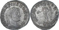 Follis Münze, Constance Chlore, Rome, SS, Bronze, RIC:95a -