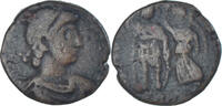 Follis Münze, Arcadius, Uncertain Mint, SGE+, Bronze -