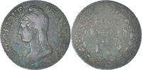 Frankreich 5 Centimes Münze, Dupré, Paris, S+, Kupfer, Gadoury:126 -