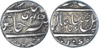 India 1/4 Rupee Münze, Krishna Raja Wodeyar, SS+, Silber -