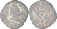 Frankreich Double Tournois Münze, Henri III, Uncertain Mint, SGE+ -