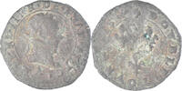 Frankreich Double Tournois Münze, Henri III, Paris, S+ -