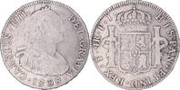 Bolivien 4 Réales Münze, Charles IV, Potosi, S, Silber, KM:431.1 -