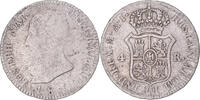 Spanien 4 Réales Münze, Joseph Napolean, Madrid, S+, Silber, KM:540.1 -