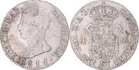 Spanien 4 Réales Münze, Joseph Napolean, Madrid, S+, Silber, KM:540.1 -